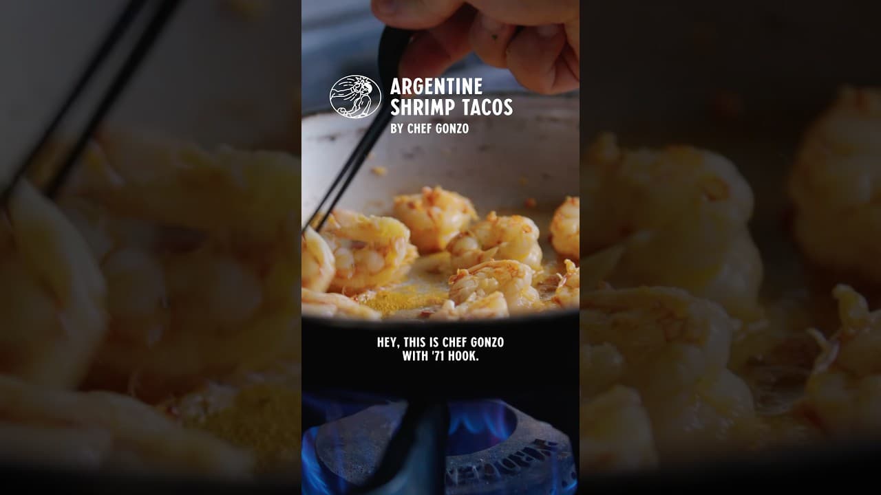 Spicy Argentine Shrimp Tacos with 1971 Hook